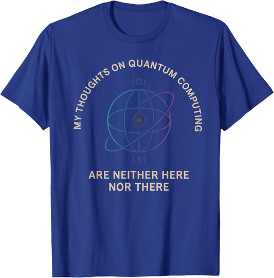 HT STEM Gift Teacher Professor Student Quantum Computing T-Shirt - T-Shirt | Royal