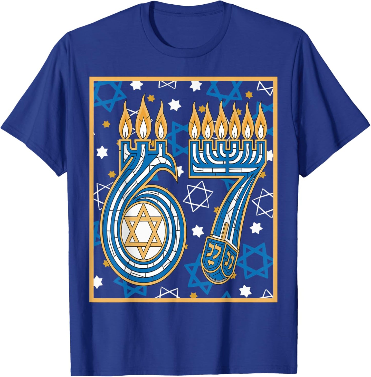 67 Hanukkah T-Shirt - T-Shirt | Royal