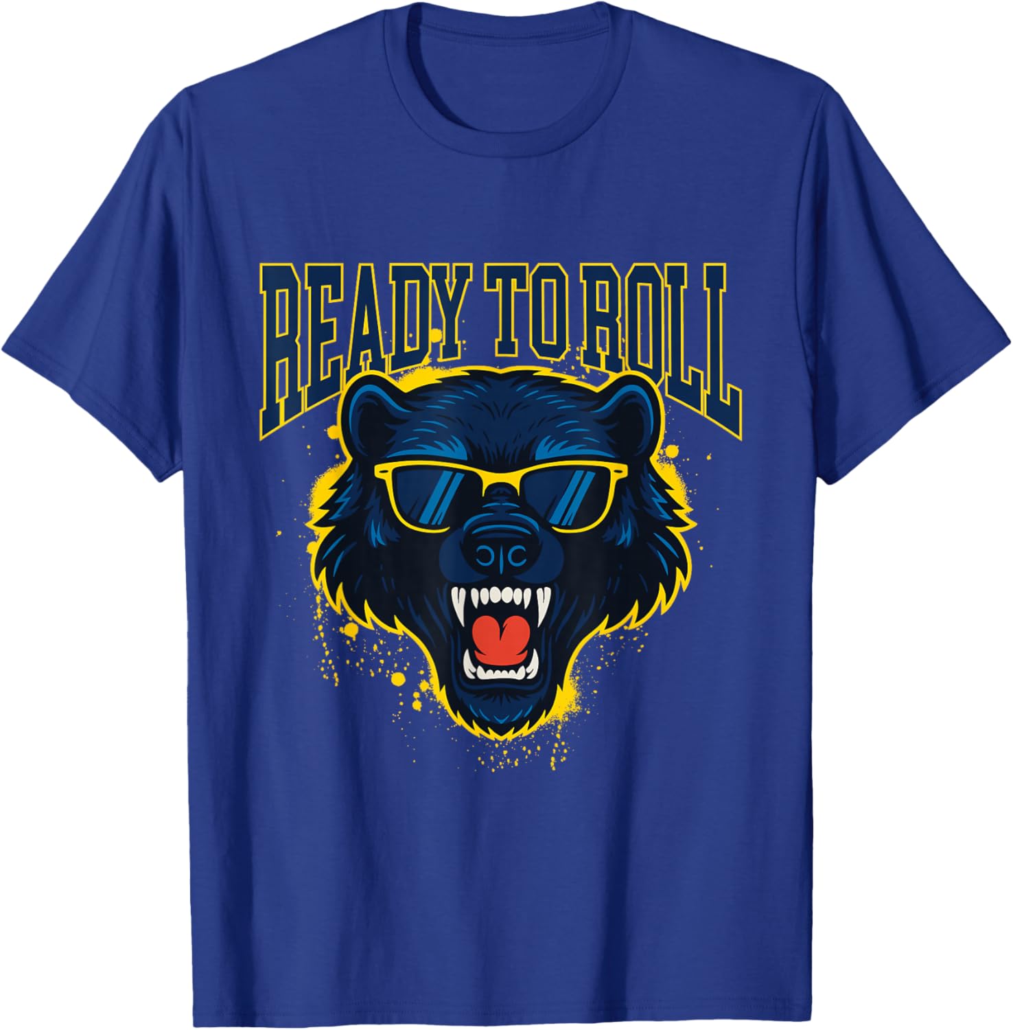 Ready to Roll - Michigan Football Lover Game Day T-Shirt - T-Shirt | Royal