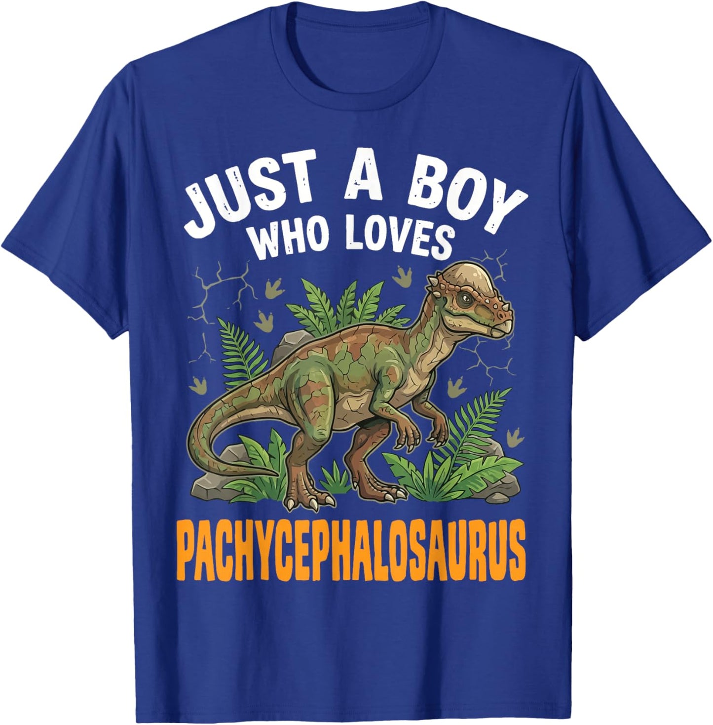 Just A Boy Who Loves Pachycephalosaurus T-Shirt - T-Shirt | Royal