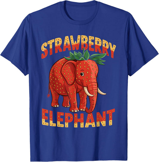 Strawberry Elephant Italian Brainrot Meme Kids Funny Memes T-Shirt - T-Shirt | Royal
