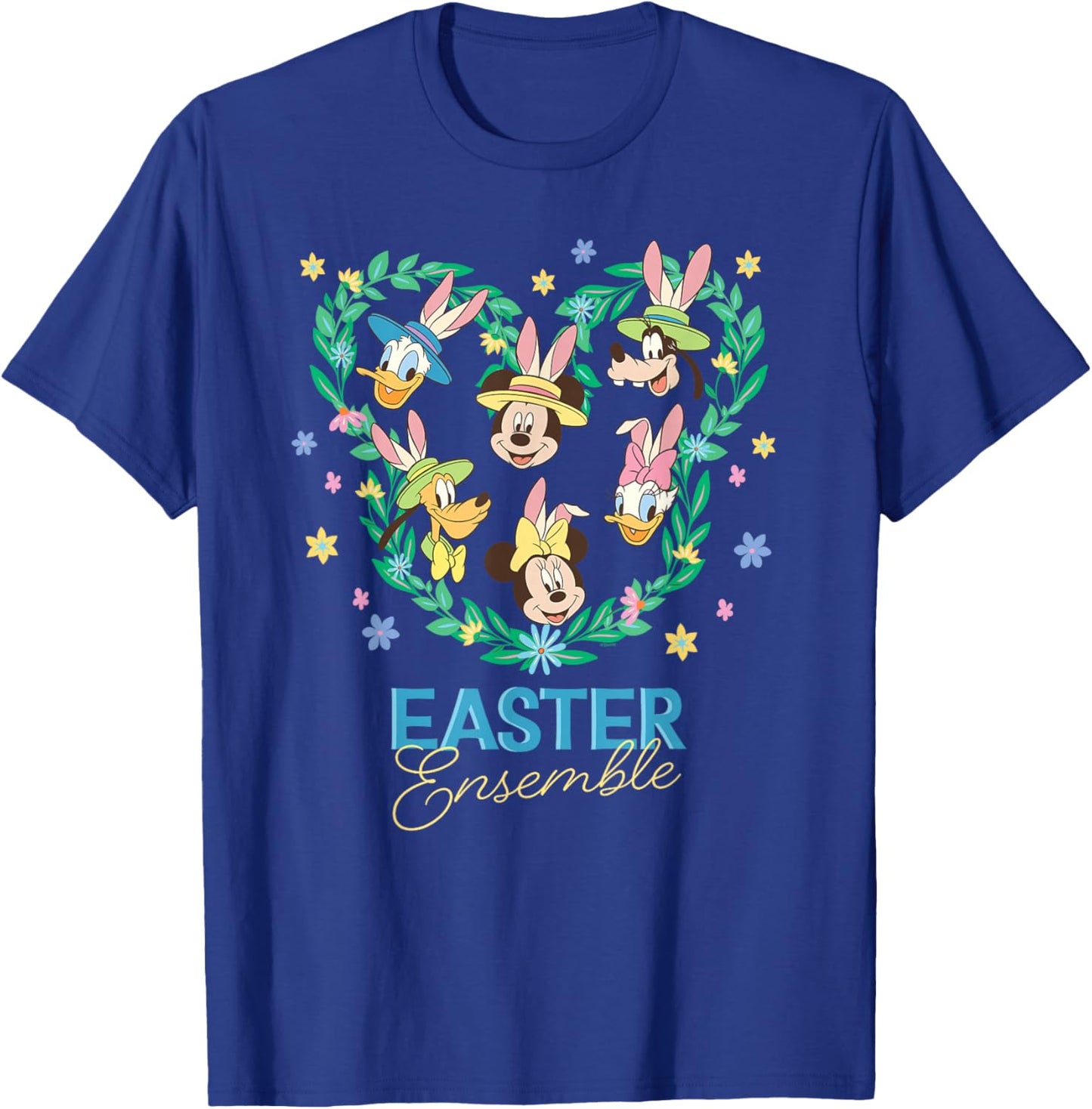 Disney Mickey & Friends Easter Ensemble Bunny Ears Icon T-Shirt - T-Shirt | Royal