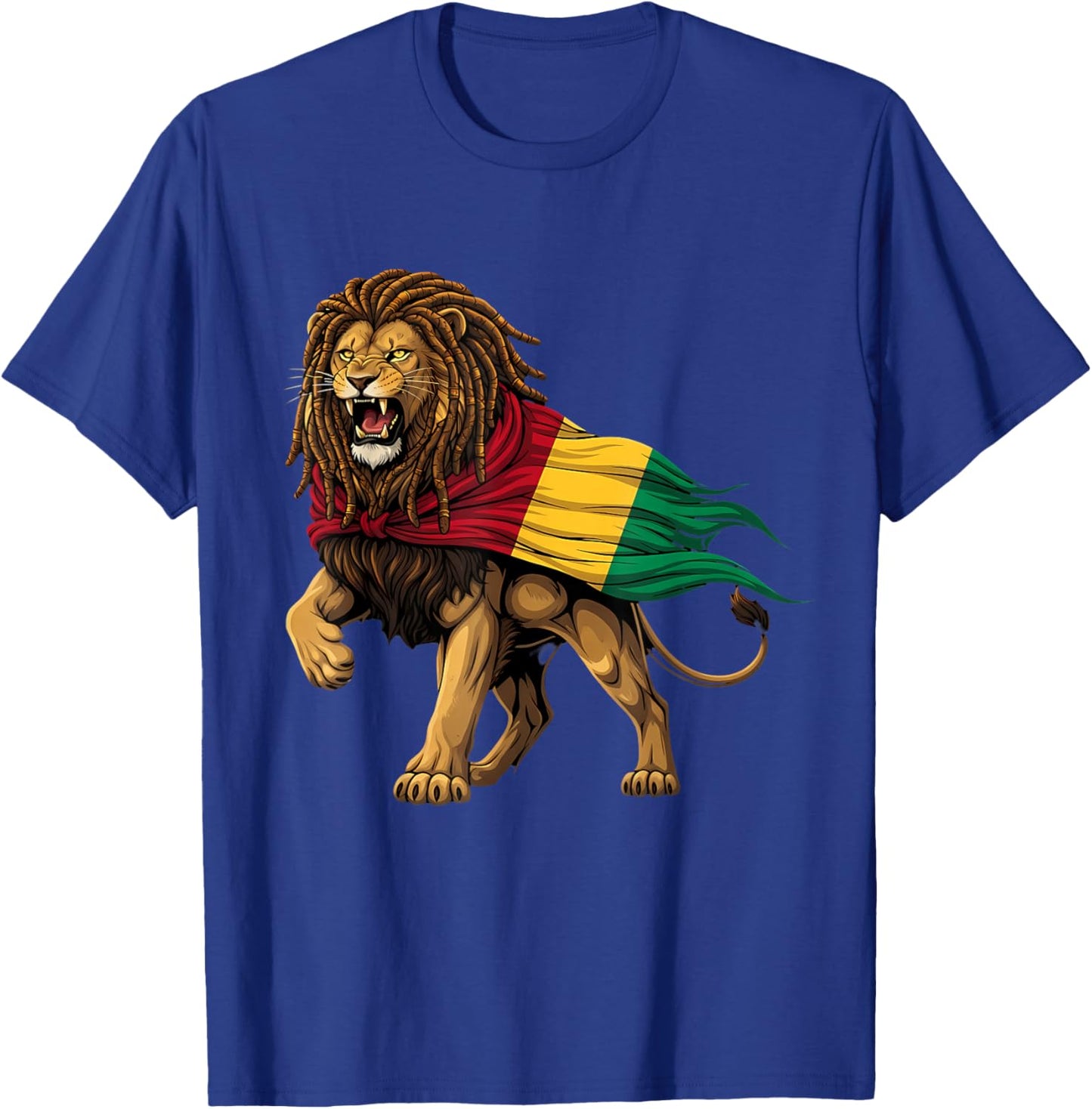 Jamaican Lion of Judah Rastafari Roots Rasta Reggae Music T-Shirt - T-Shirt | Royal