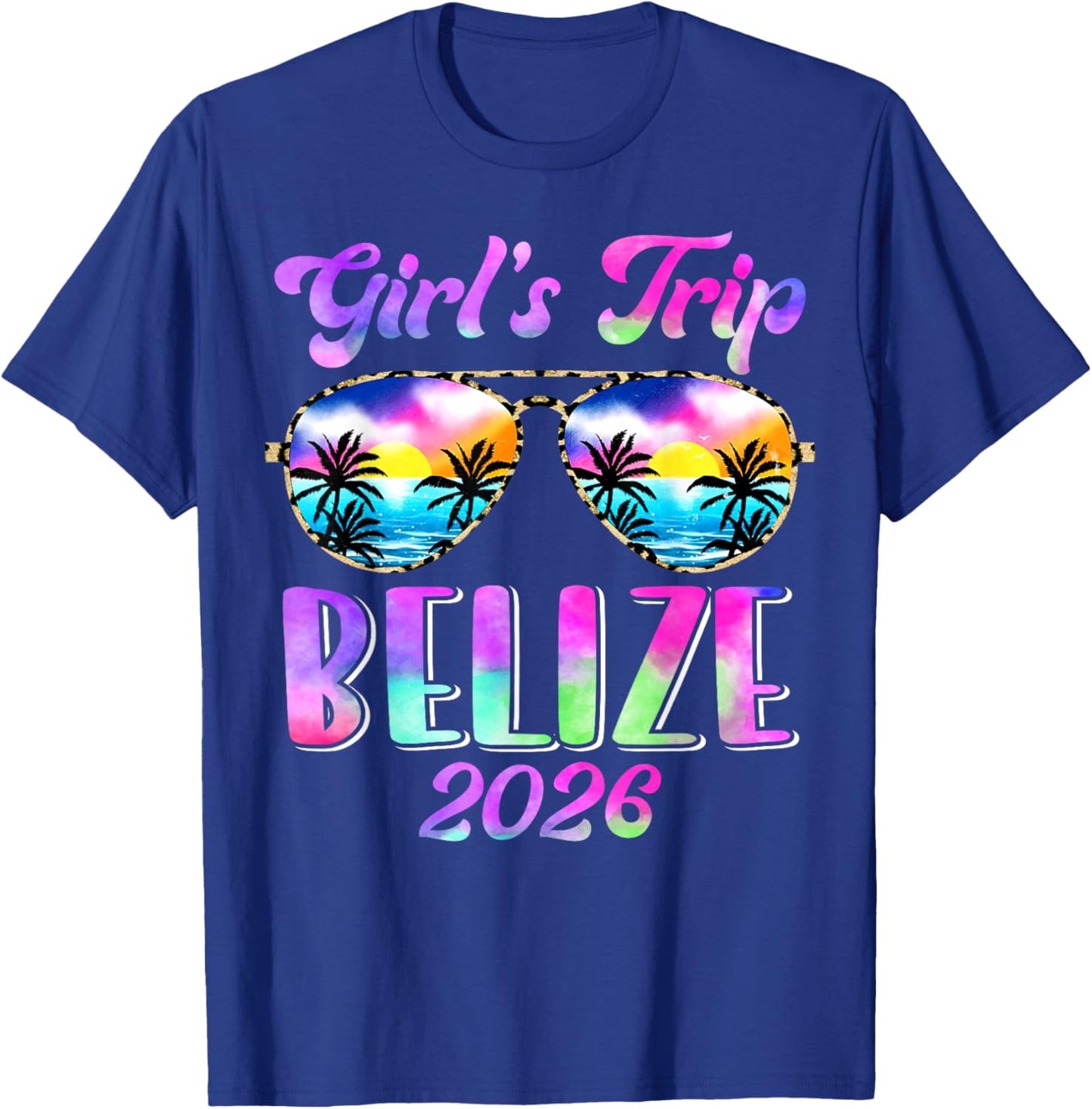 Girl’s Trip Belize 2026 Summer Beach Weekend Vacation Women T-Shirt - T-Shirt | Royal