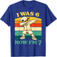 I was 6 Now I'm 7 Boys Kids 7th Birthday Gen Alpha Meme T-Shirt - T-Shirt | Royal