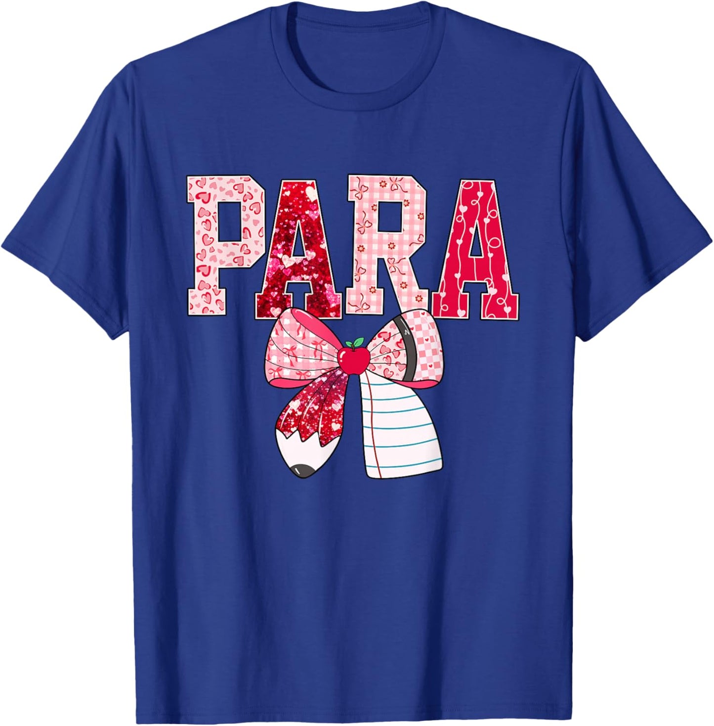 Valentine para Teacher Love Classroom Design T-Shirt - T-Shirt | Royal