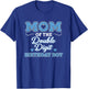 Mom of The Double Digit Birthday Boy 10th Birthday T-Shirt - T-Shirt | Royal