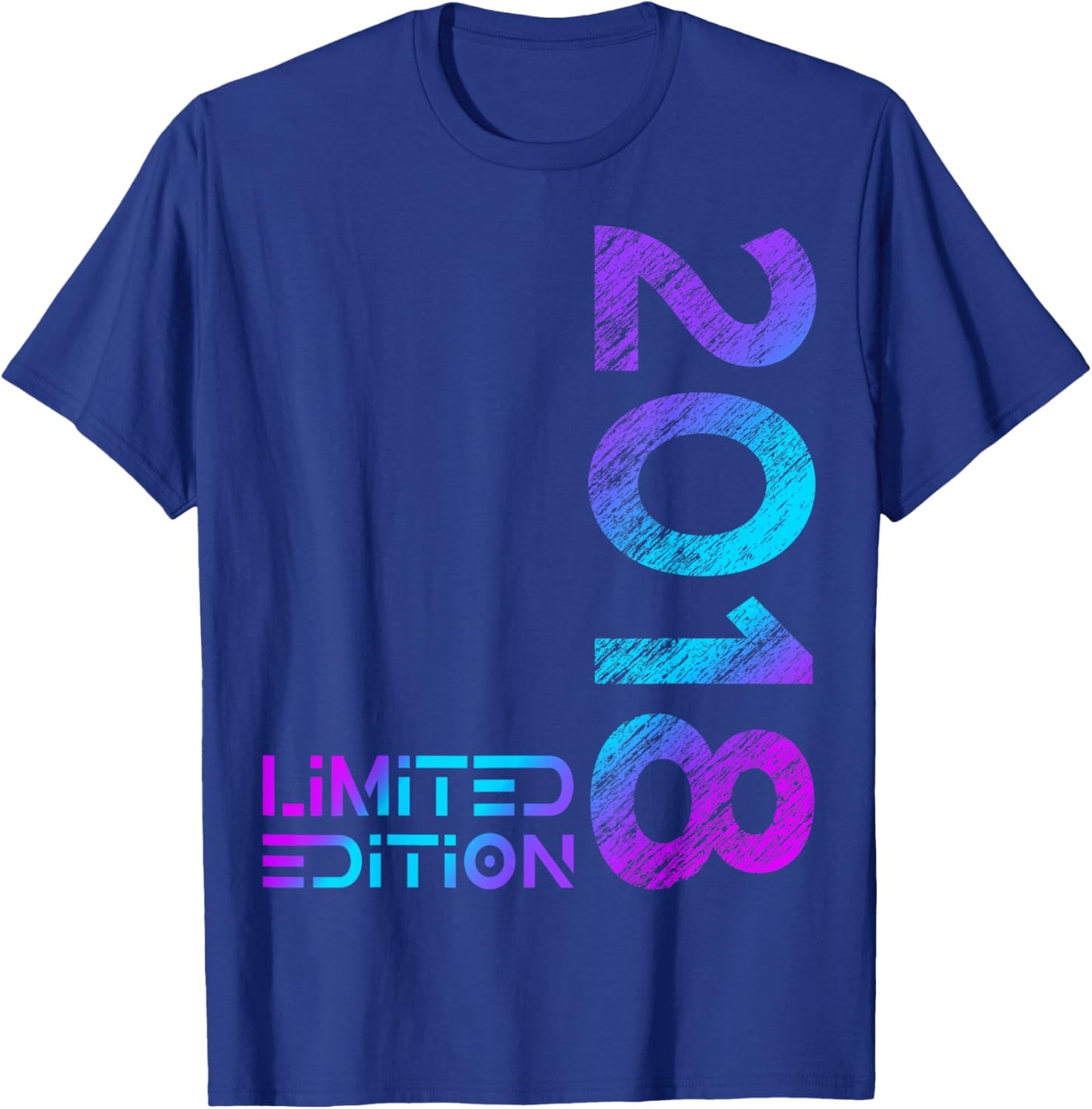 Limited Edition 2018 Boy Girl 8th Birthday 8 T-Shirt - T-Shirt | Royal