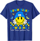 Down Right Awesome World Down Syndrome Day 321 Awareness T-Shirt - T-Shirt | Royal