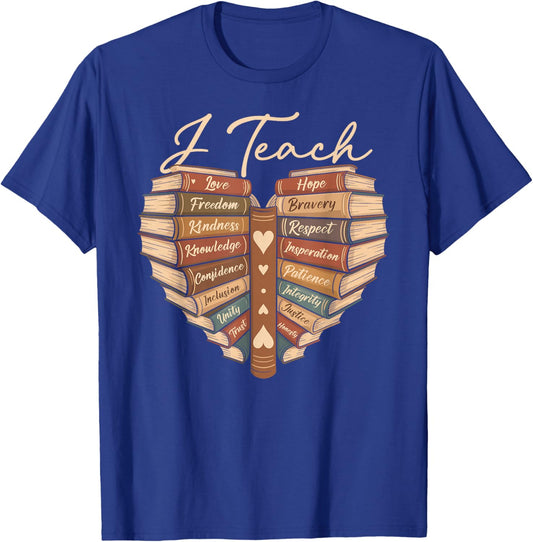 I Teach African American History Black History T-Shirt - T-Shirt | Royal