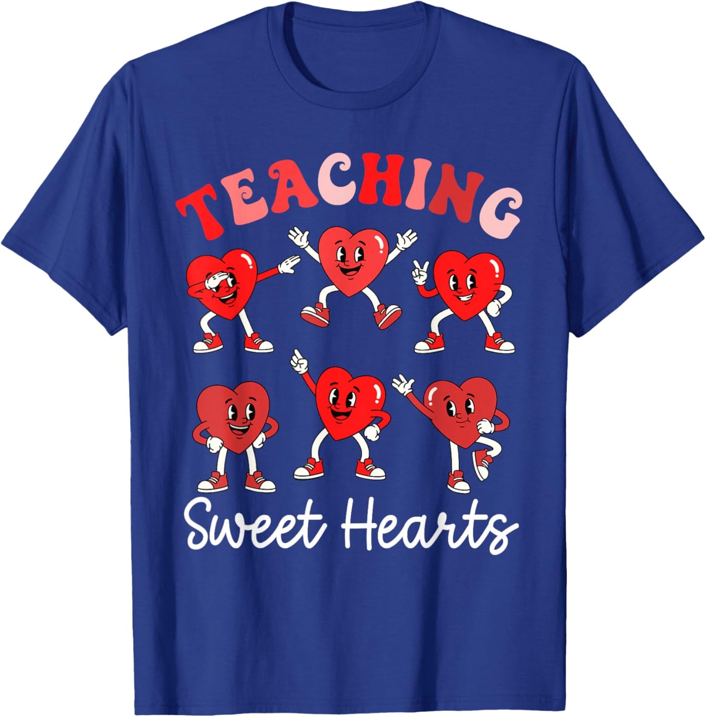 Funny Sweet Hearts Valentines Day for Teacher Kid Boys Girls T-Shirt - T-Shirt | Royal