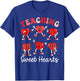 Funny Sweet Hearts Valentines Day for Teacher Kid Boys Girls T-Shirt - T-Shirt | Royal