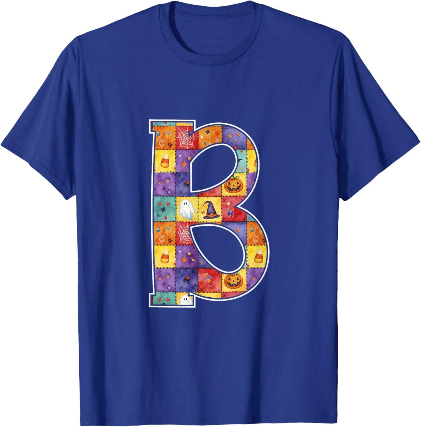 Halloween Letter B Alphabet Matching Costume Men Women Kids T-Shirt - T-Shirt | Royal
