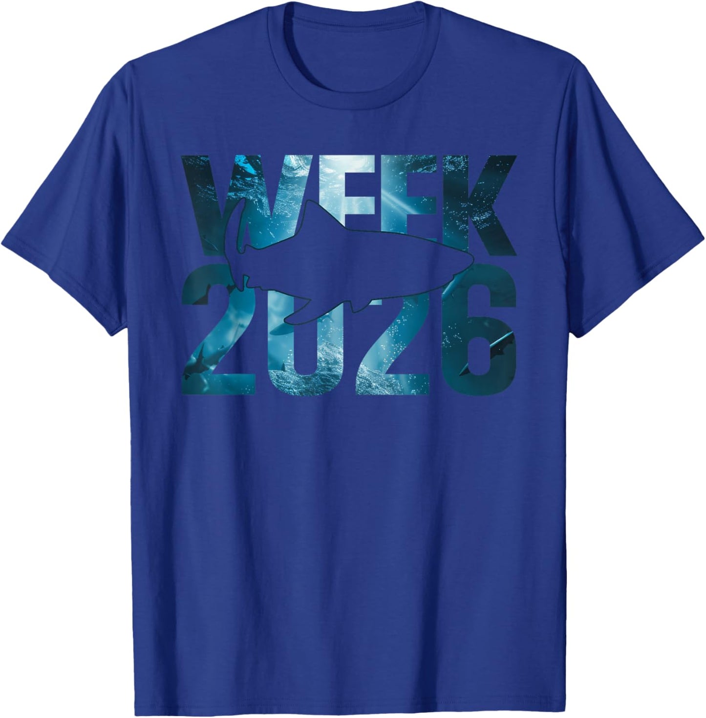 Week 2026 Shark Lover Ocean Animal Wildlife Beach Fishing T-Shirt - T-Shirt | Royal