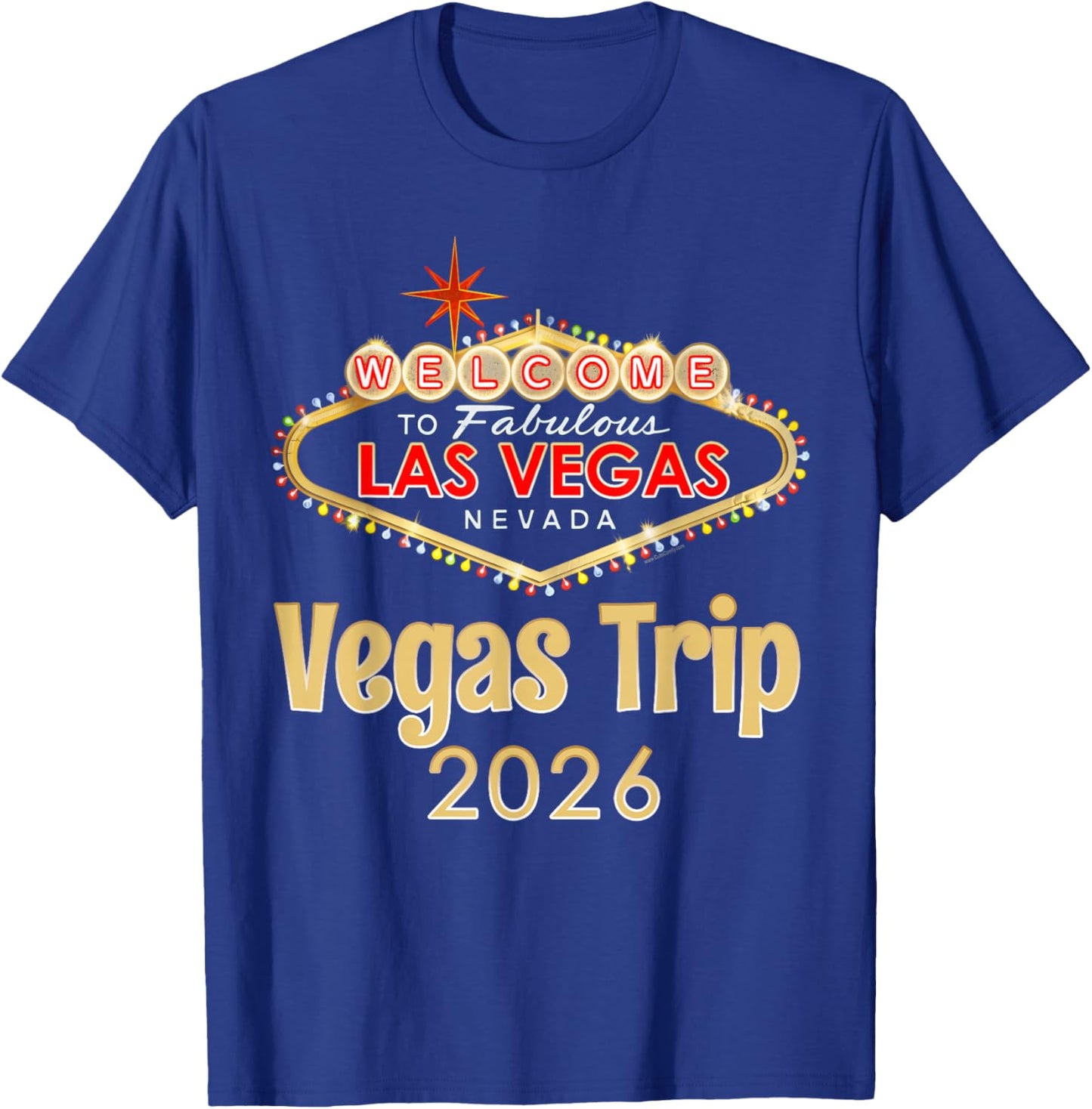 Welcome to Fabulous Las Vegas Nevada Retro Vegas Trip 2026 T-Shirt - T-Shirt | Royal