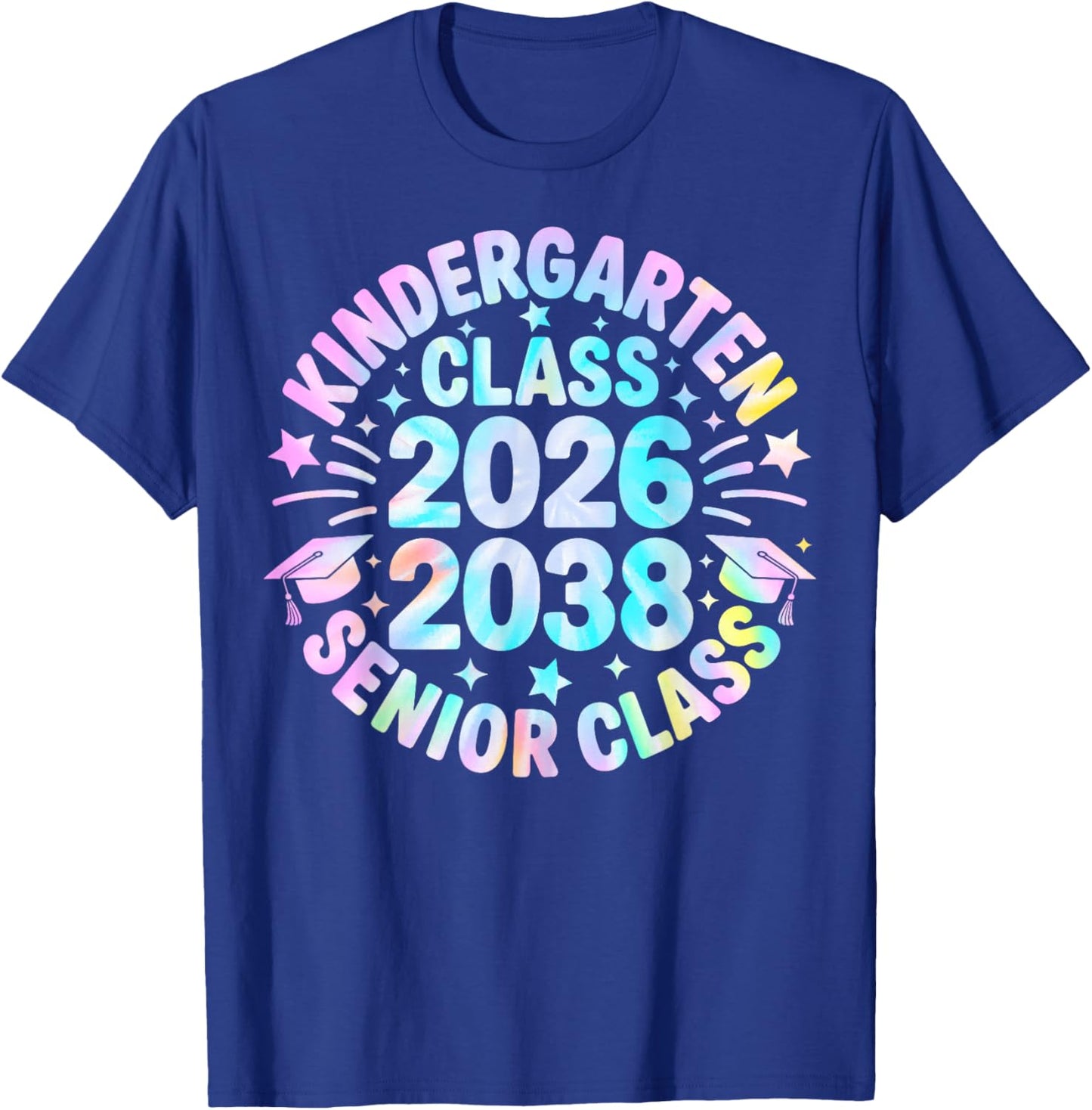 Kindergarten Graduation Class of 2026 Senior 2038 Class T-Shirt - T-Shirt | Royal
