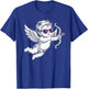 Valentines Day Cupid Angel with Heart Sunglasses T-Shirt - T-Shirt | Royal