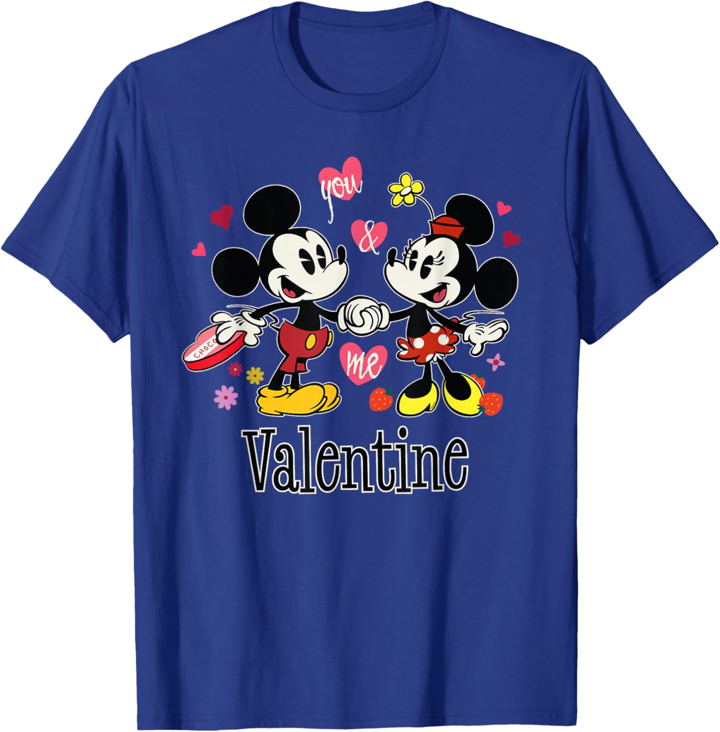 Disney Mickey & Minnie Valentine's Day You & Me, Valentine T-Shirt - T-Shirt | Royal