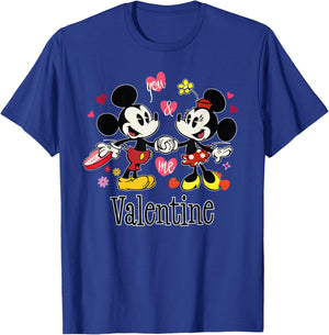 Disney Mickey & Minnie Valentine's Day You & Me, Valentine T-Shirt - T-Shirt | Royal