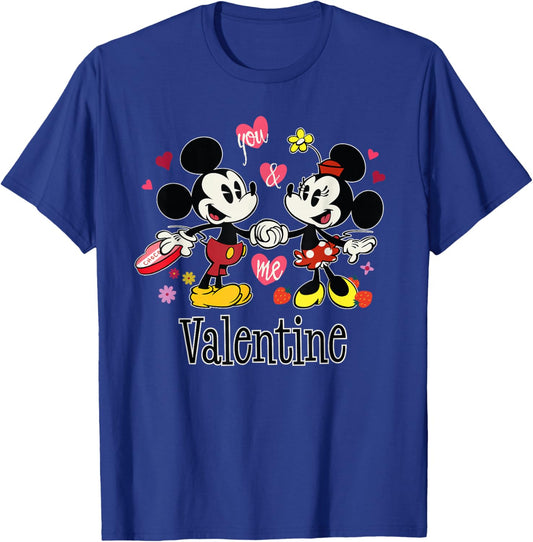 Disney Mickey & Minnie Valentine's Day You & Me, Valentine T-Shirt - T-Shirt | Royal
