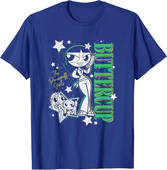 The Powerpuff Girls Teenager Buttercup Y2K Style Poster T-Shirt - T-Shirt | Royal