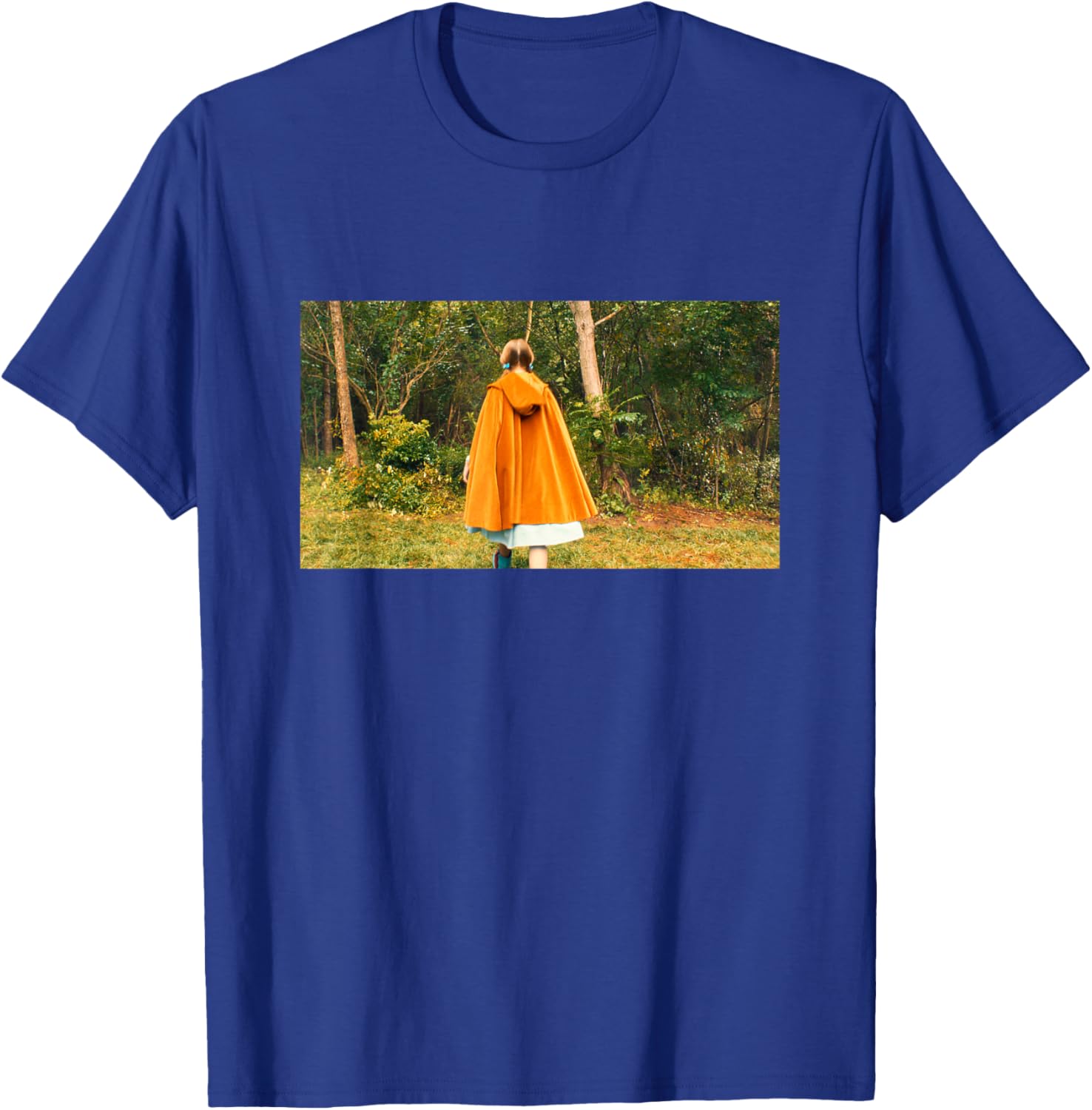 Stranger Things Holly Wheeler Orange Cape Into The Forest T-Shirt - T-Shirt | Royal