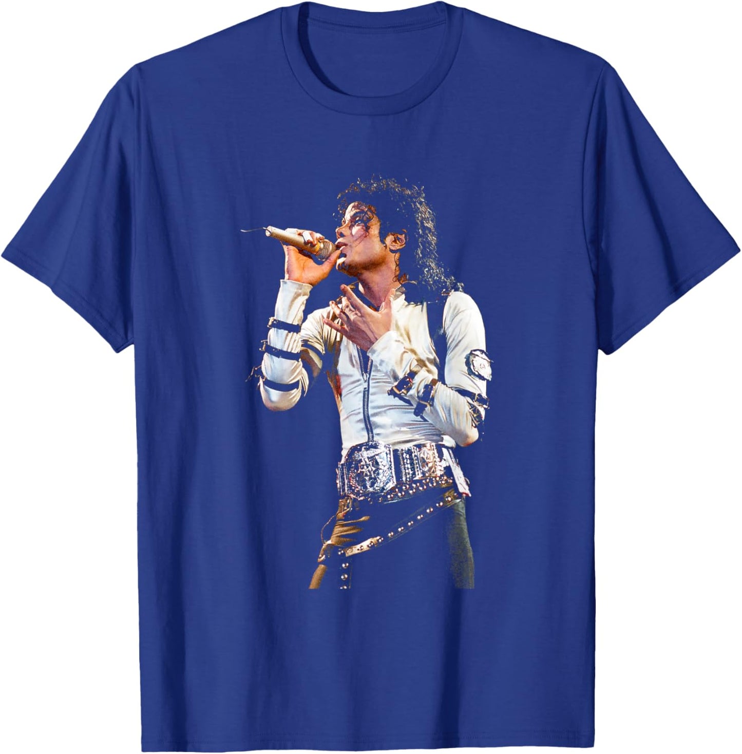 Michael Jackson Singing Live Bad World Tour 1988 T-Shirt - T-Shirt | Royal