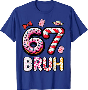 67 Bruh 6 7 Valentines Day Six Seven Meme Kids Boys Youth T-Shirt - T-Shirt | Royal