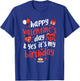 Happy Valentine's Day Yes It's My Birthday Heart Women Girls T-Shirt - T-Shirt | Royal