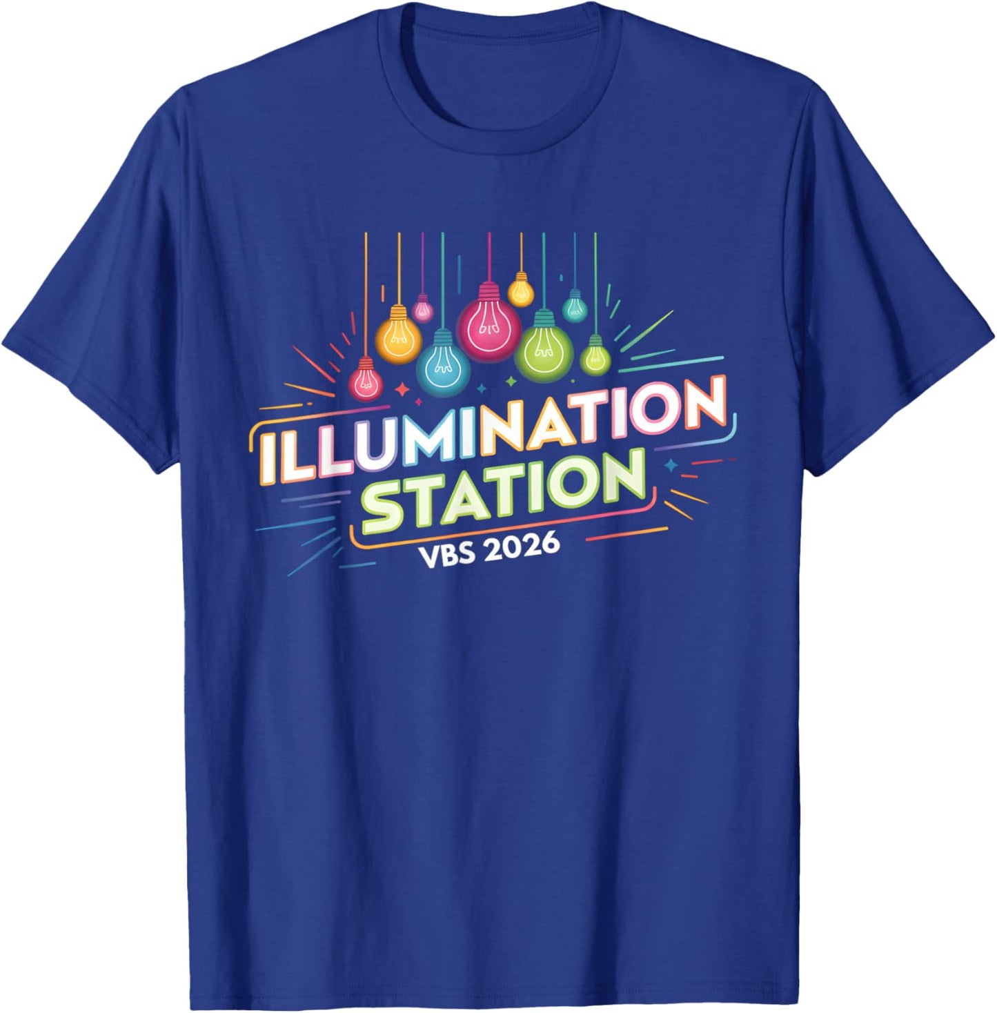 Illumination Station VBS 2026 Bible School Christian Lights T-Shirt - T-Shirt | Royal