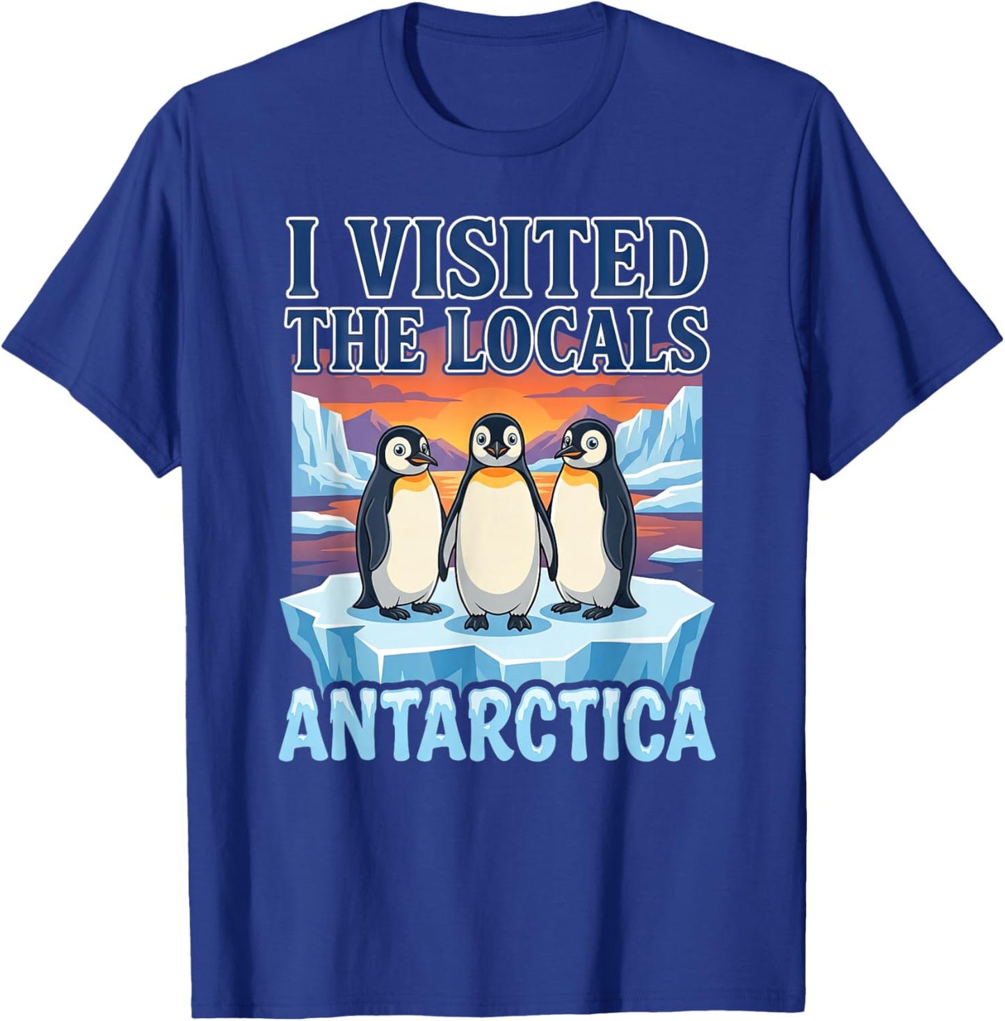 Antarctica Travel Souvenir Penguin Expedition Cruise T-Shirt - T-Shirt | Royal