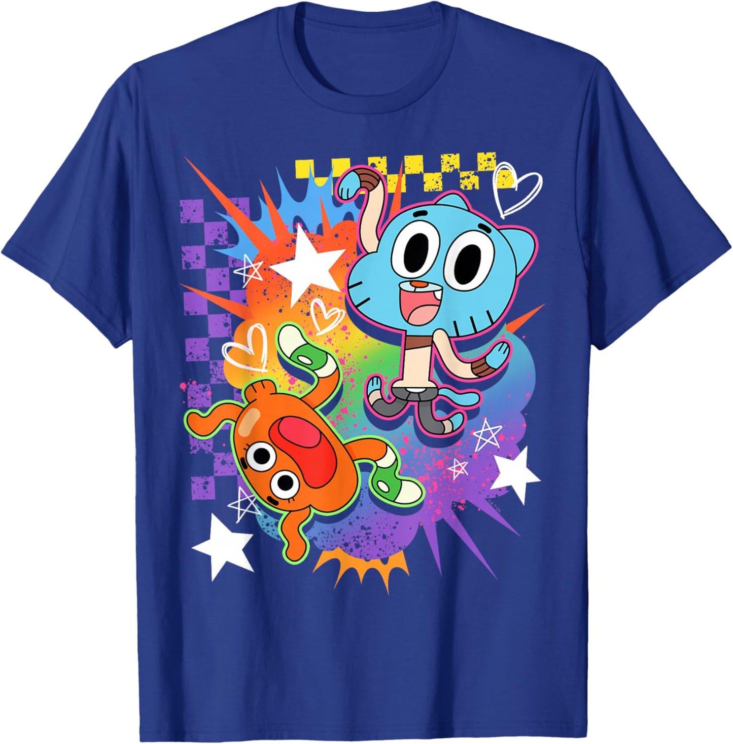 The Amazing World of Gumball Darwin and Gumball Watterson T-Shirt - T-Shirt | Royal
