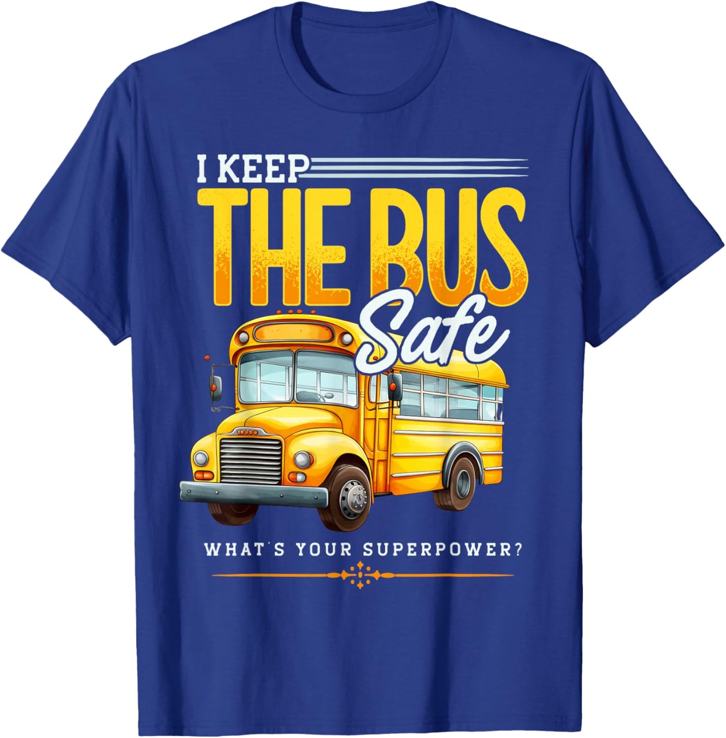 Bus Aide Saying, Bus Attendant, Funny School Bus Monitor T-Shirt - T-Shirt | Royal