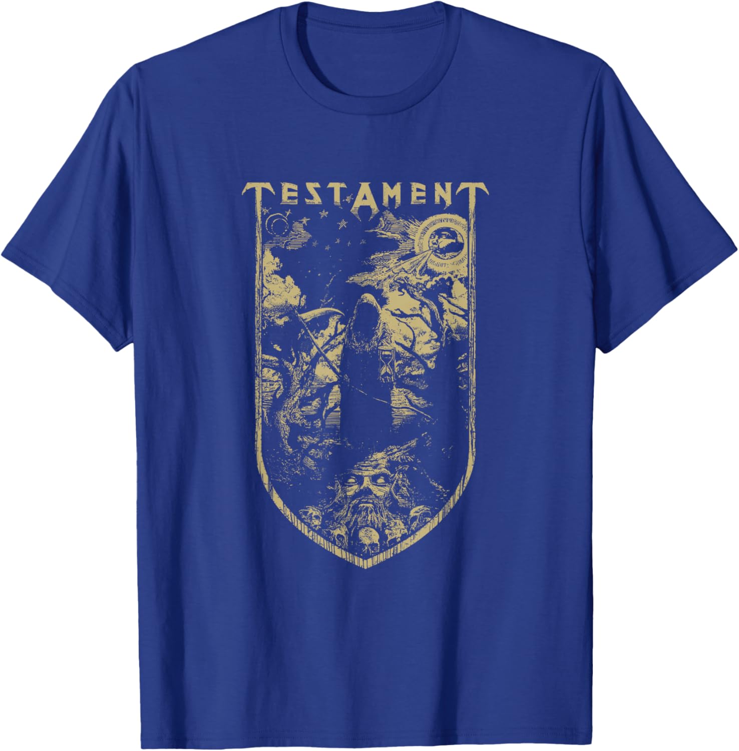 Testament - Official Merchandise - Old World Shield T-Shirt - T-Shirt | Royal