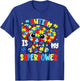 Autism Awareness is My Superpower Elephant Boy Girl Kid T-Shirt - T-Shirt | Royal