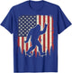 Bigfoot USA Flag T-Shirt - T-Shirt | Royal