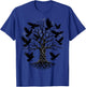 Gothic Raven Tree Retro T-Shirt - T-Shirt | Royal