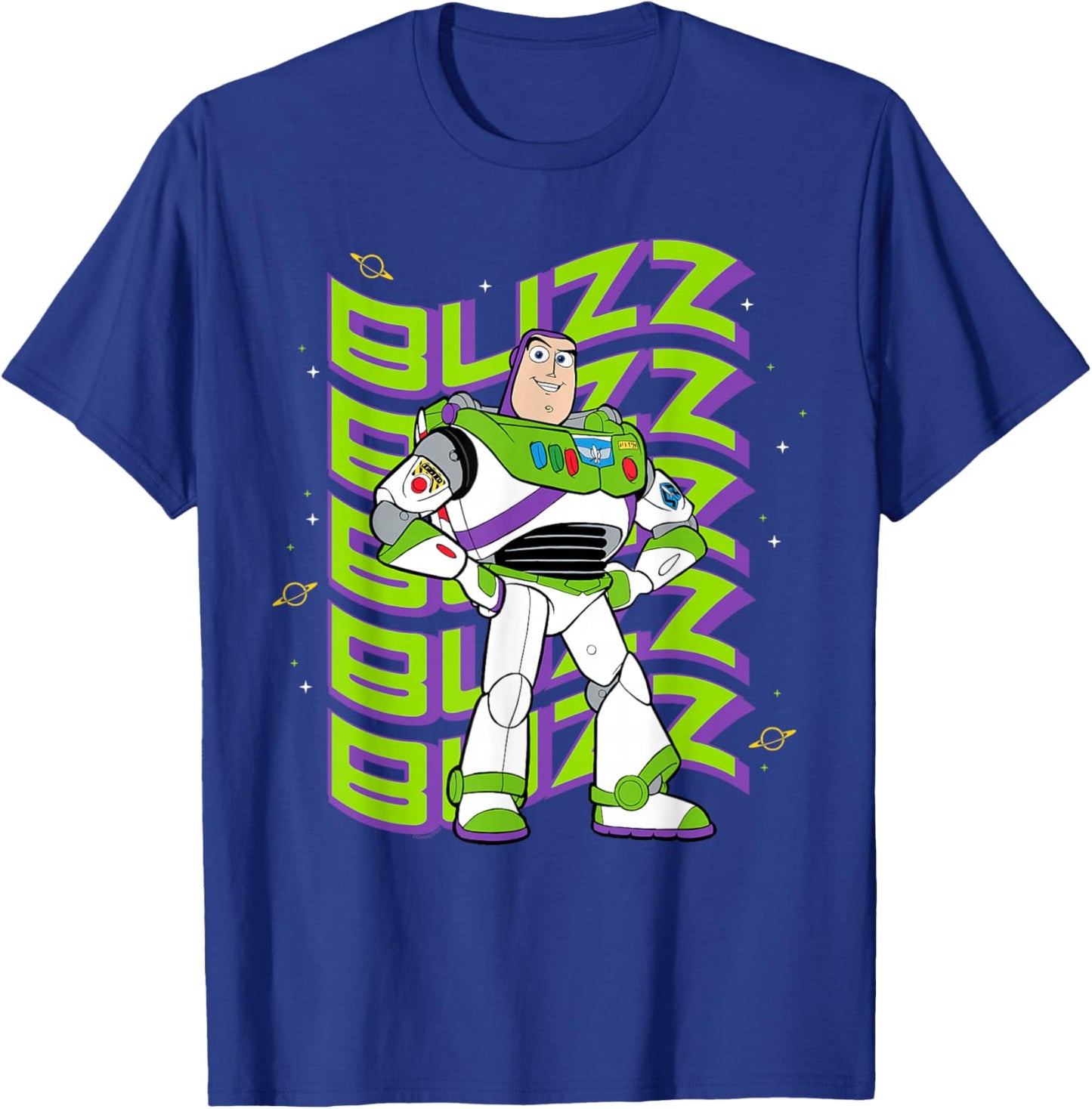 Disney and Pixar's Toy Story Buzz Lightyear Groovy Logo T-Shirt - T-Shirt | Royal