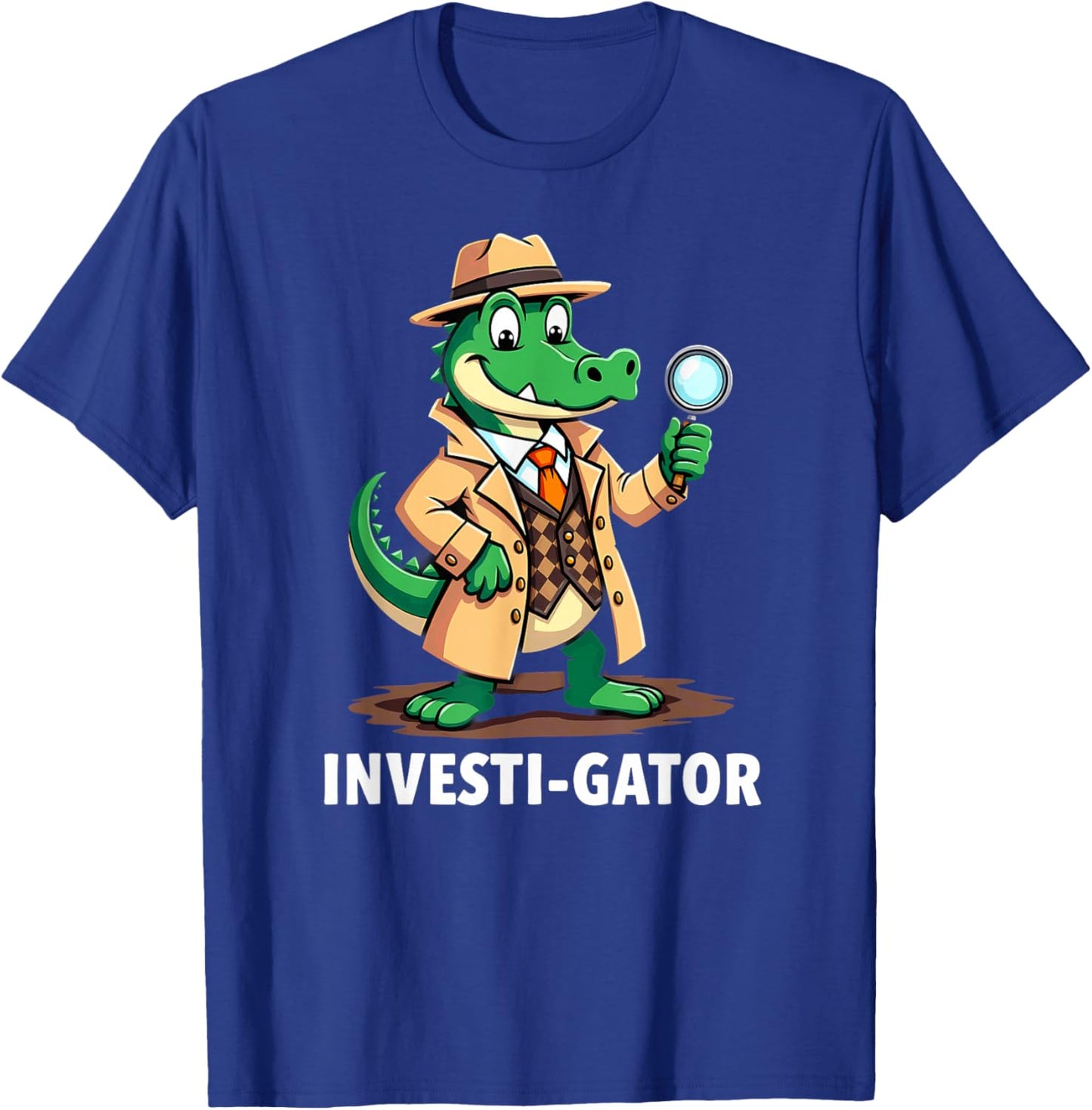 Humor Private Investigator Alligator T-Shirt - T-Shirt | Royal