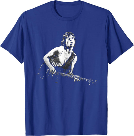 Rolling Stones Mick Jagger Guitar Tattoo You Tour T-Shirt - T-Shirt | Royal
