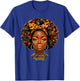 Black Girl Magic Afro Melanin Queen African American Women T-Shirt - T-Shirt | Royal