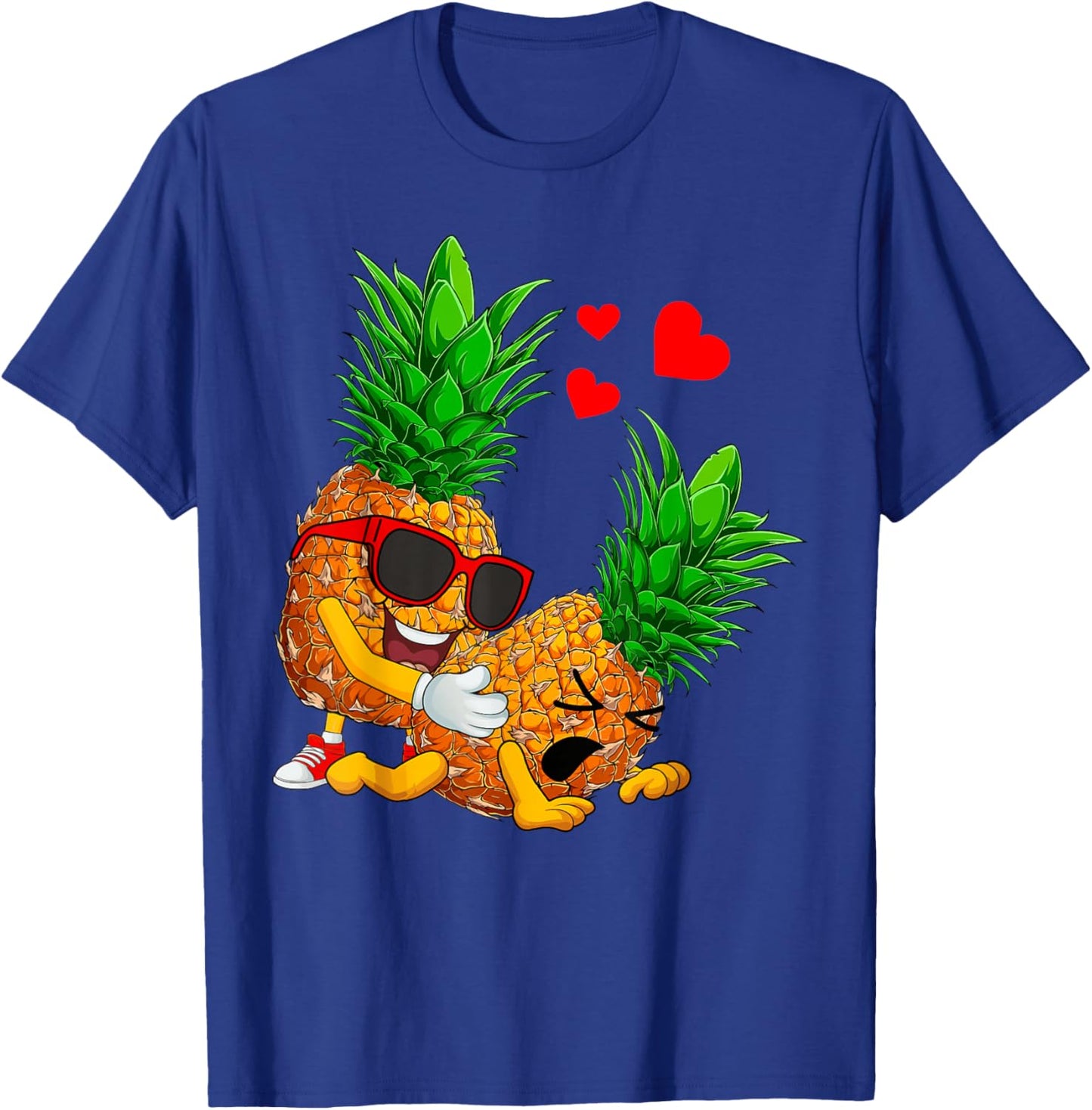 Swinging Pineapples Couple Swingers Valentines Men Women T-Shirt - T-Shirt | Royal