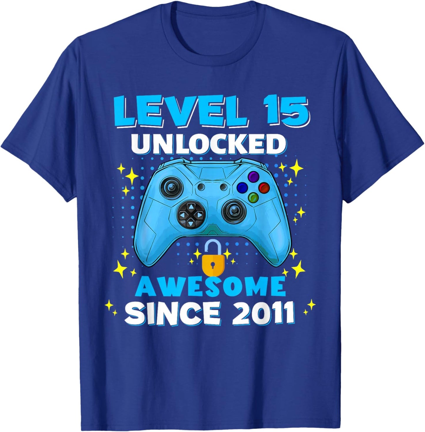 15th Birthday for Boys 15 Years Birthday Kids Gifts T-Shirt - T-Shirt | Royal