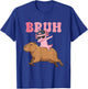 Bruh Dabbing Axolotl Kawaii Pink Axolotl and Capybara Lover T-Shirt - T-Shirt | Royal