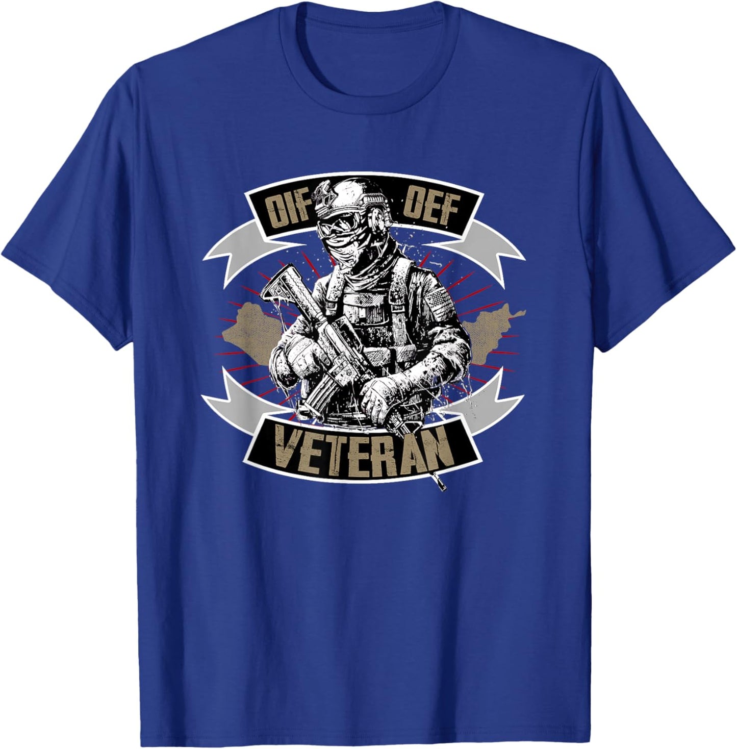 Veteran OIF OEF Proud Military Service Quote T-Shirt - T-Shirt | Royal