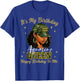 Aquarius Queen Black Woman with Cap Camo It's My Birthday T-Shirt - T-Shirt | Royal