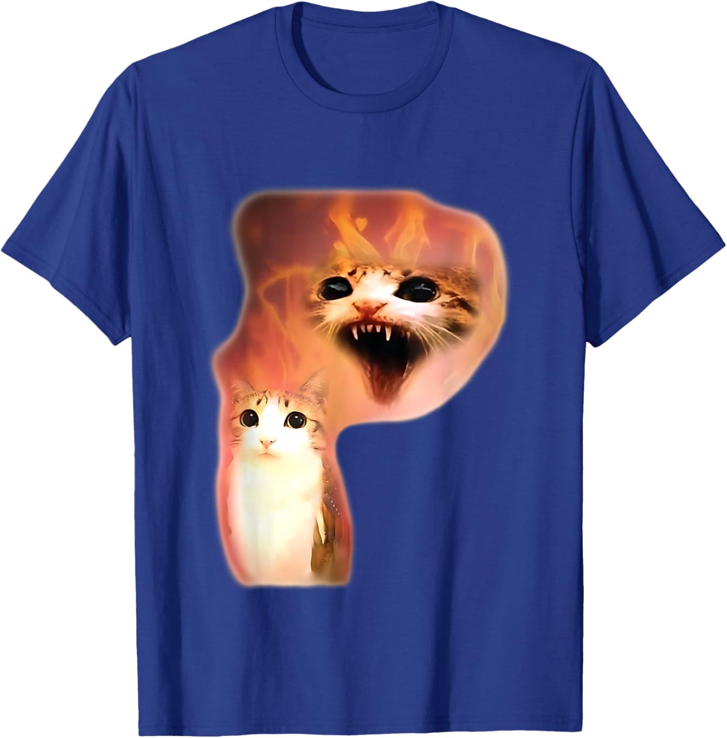 Funny meowl Meme, cat owl Meme brainrot gen Alpha Meme T-Shirt - T-Shirt | Royal