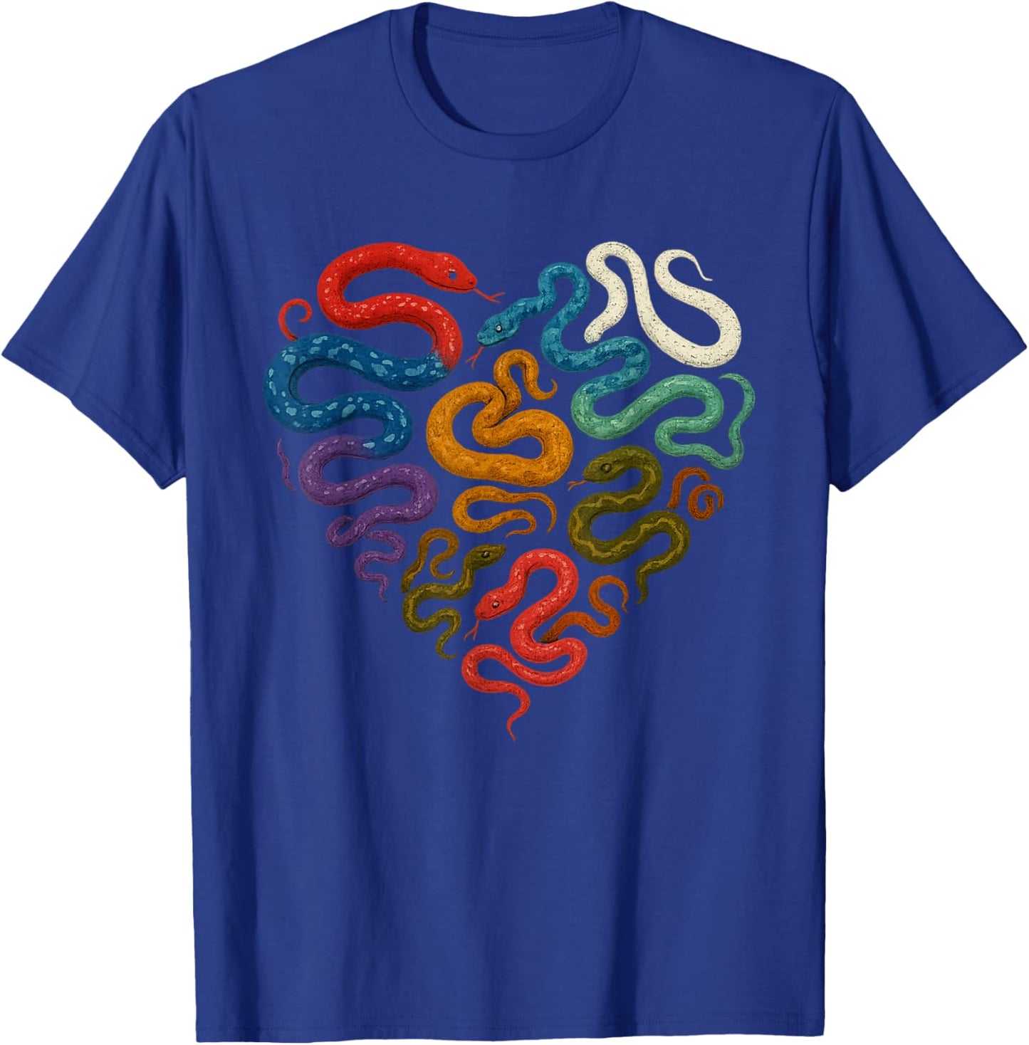 Wild Animal Reptile Valentines Day Predator Heart Snake T-Shirt - T-Shirt | Royal