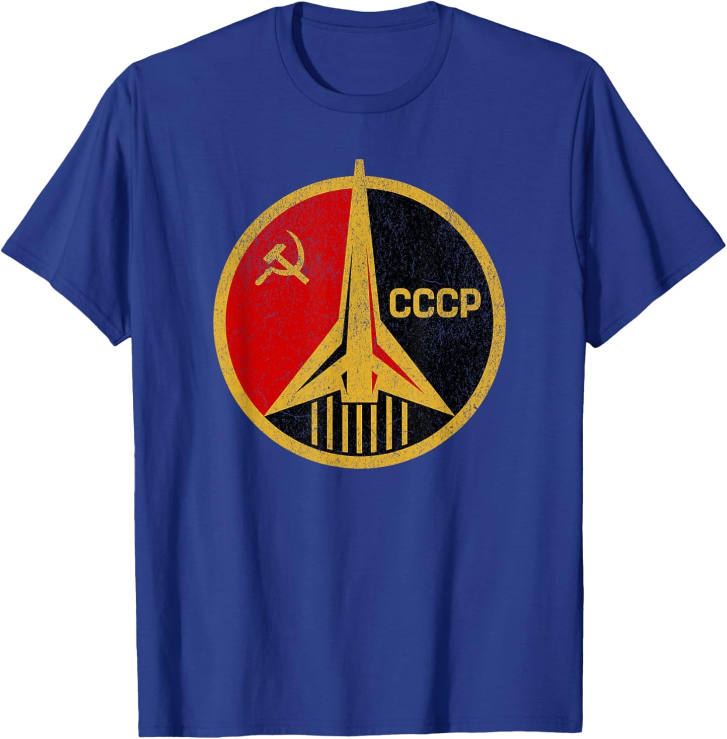 Retro Vintage USSR Space Program CCCP Proud Russia T-Shirt - T-Shirt | Royal