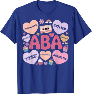 Behavioral Therapy ABA Therapist Valentine's Day Couple T-Shirt - T-Shirt | Royal